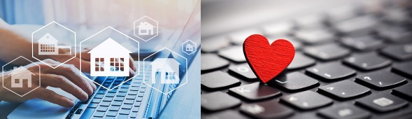 Online house search versus online dating
