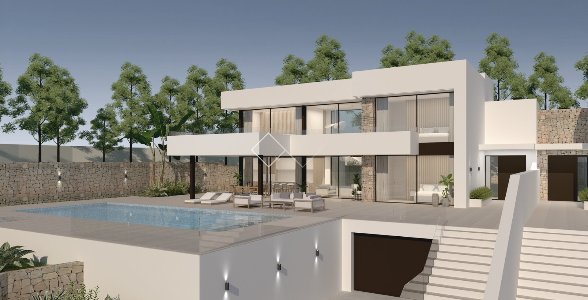 proyecto - Moderna y lujosa villa adosada en venta en Moraira