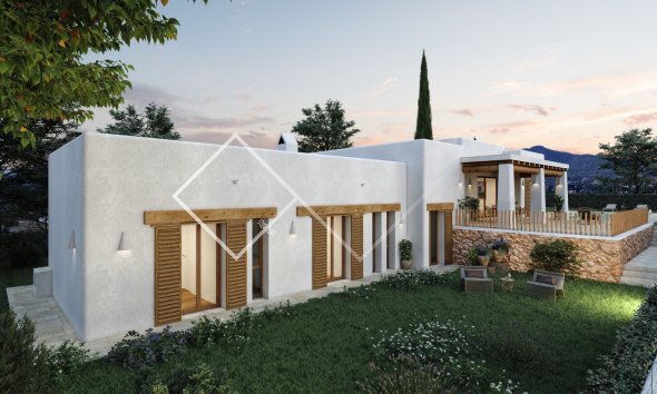 un nivel - Proyecto de Ibiza villa en Javea en venta