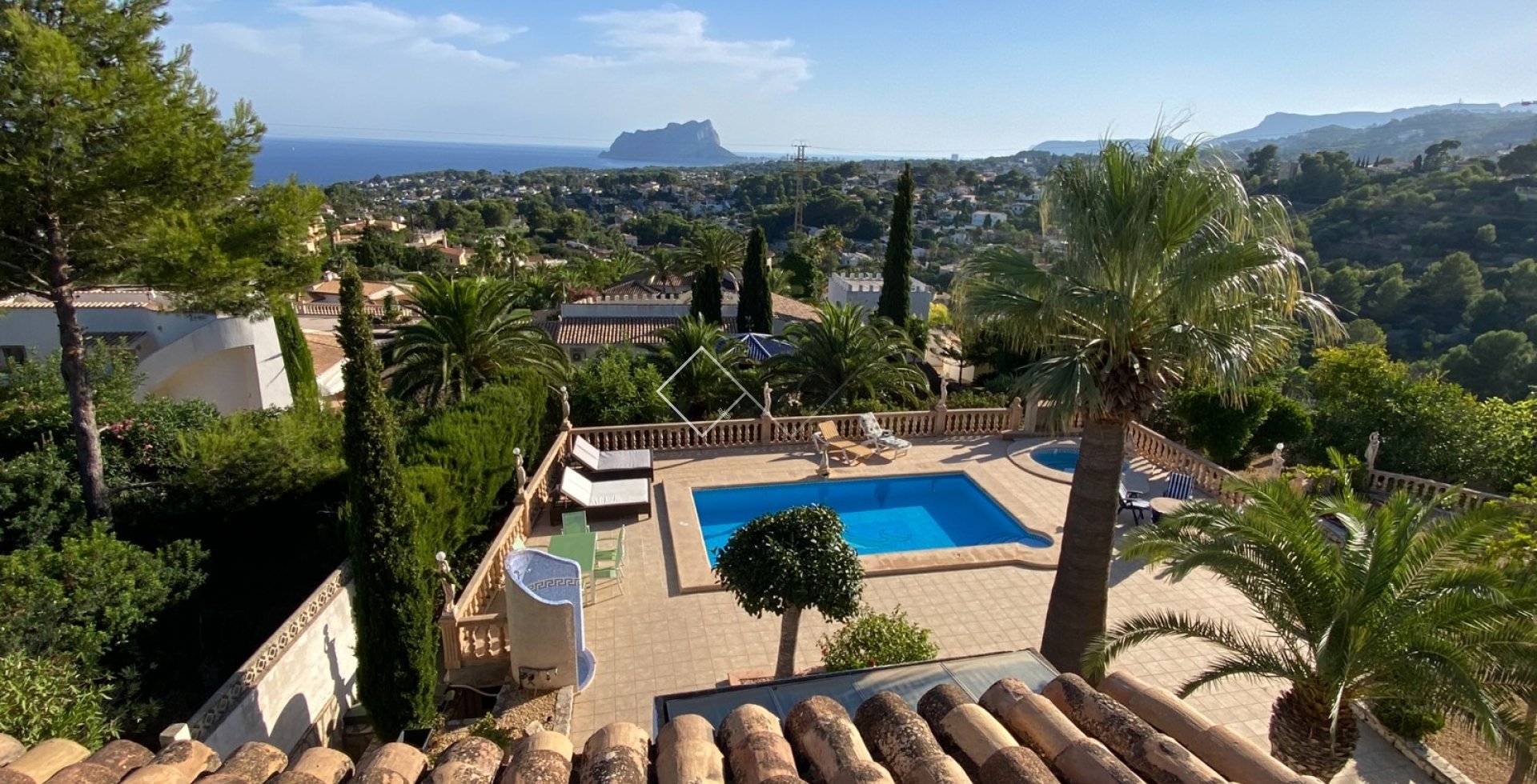 vistas - Gran villa tradicional en Benissa, San Jaime en venta con vistas al mar desde todas las habitaciones