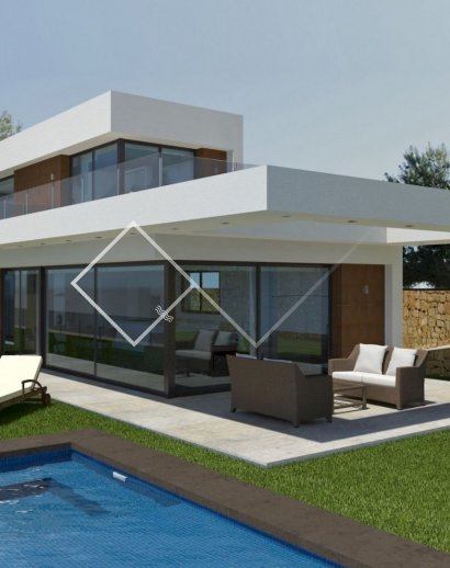 nieuwbouw javea - Moderne villa in aanbouw te koop in Javea