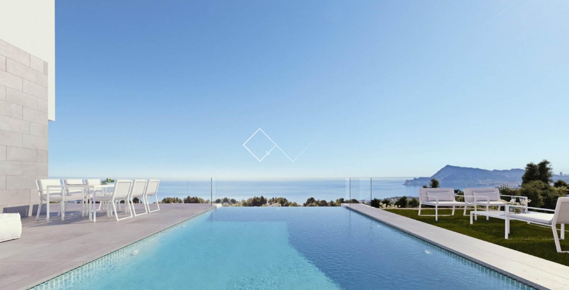 piscina vistas al mar - proyecto lujoso villa con vistas al mar Sierra de Altea