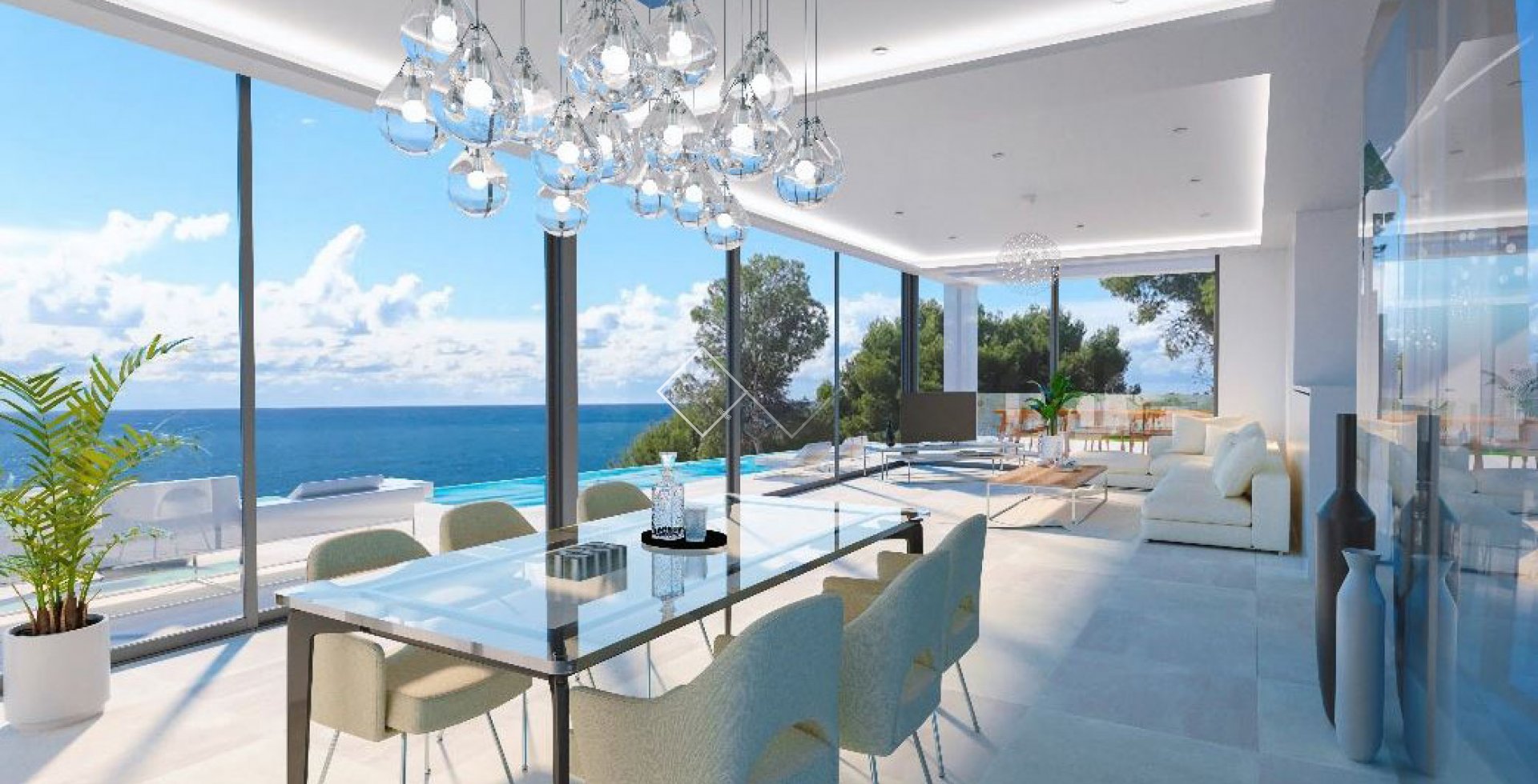 vistas al mar - Magnífica villa de nueva construcción en venta en Benissa